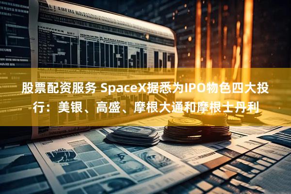 股票配资服务 SpaceX据悉为IPO物色四大投行：美银、高盛、摩根大通和摩根士丹利